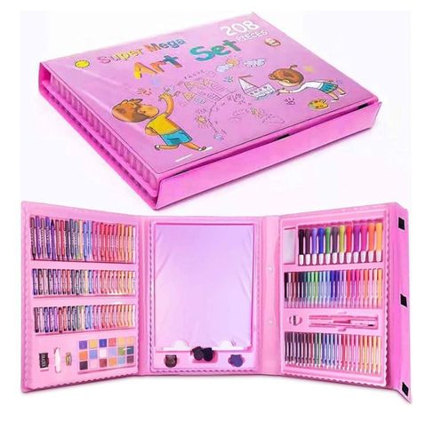 Maleta De Lápices Para Niños Arte Dibujo Y Pinturas-0