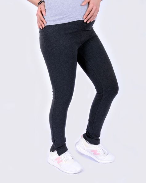 Leggings Vebba Apertura Tobillo Gris Marengo-0