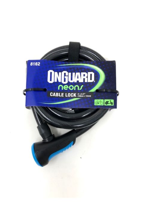 Candado On Guard C/Llave 180 x 12mm Azul-0
