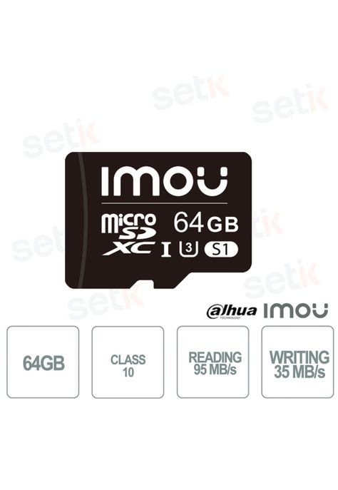 Tarjeta Memoria Micro Sd Imou Vigilancia 64 Gb Clase 10-1