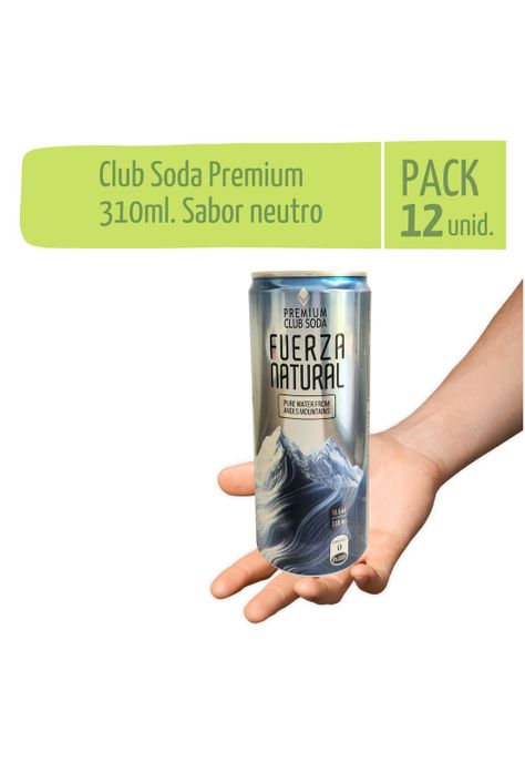 Agua Con Gas Club Soda Fuerza Natural 12 Un 310ml-0