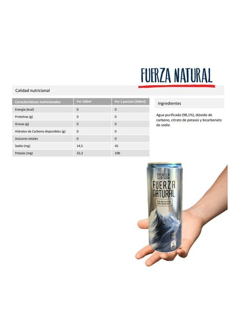 Agua Con Gas Club Soda Fuerza Natural 12 Un 310ml-2