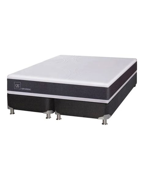 Box Spring Cic Ortopedic 2 Plazas Base Dividida-1