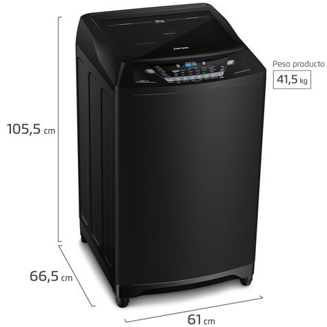 Lavadora Automática Fensa 18Kg Premium Care Black-4