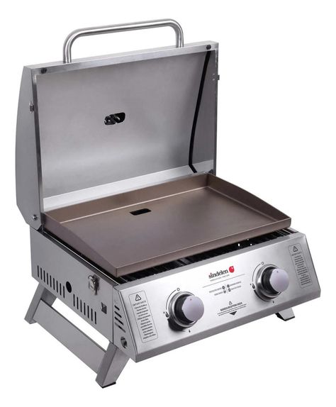 Parrilla A Gas Sindelen 2 Quemadores Pgm-2qin Inox-2