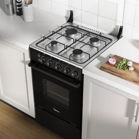 Cocina A Gas 4 Quemadores Mcg-4qsg20nsBK Midea-3