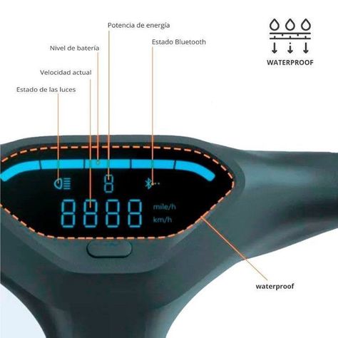 Scooter Eléctrico Skuter Plegable Pantalla LED-4