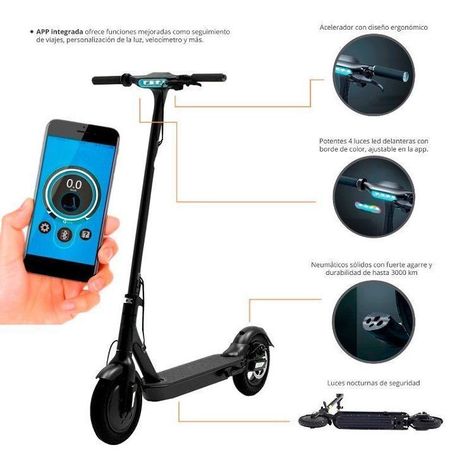 Scooter Eléctrico Skuter Plegable Pantalla LED-6