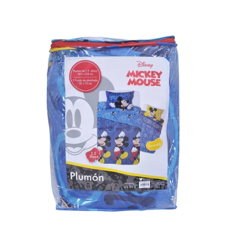 Plumón Infantil 1.5 Plazas Relleno 200 gr Mickey Blink Blue-3