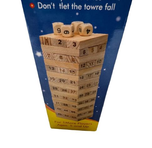 Juego De Mesa Yenga De Madera 54 Piezas-4