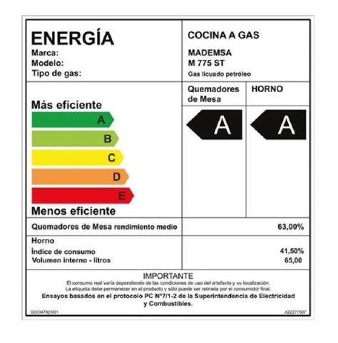 Cocina Gas Mademsa M 775st 4q-5