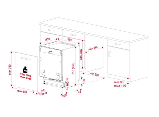 Lavavajillas Teka 15 Cubiertos Integrable DFI-76950-9