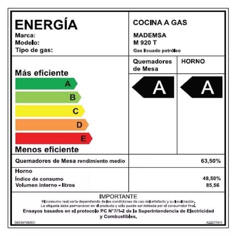Cocina Gas Mademsa M 920t-5