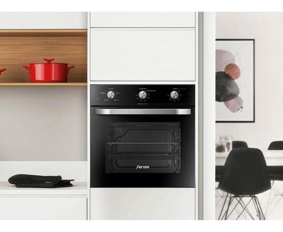 Horno Empotrable Eléctrico Fensa Fhe 1130 M 52l Negro 220v-4