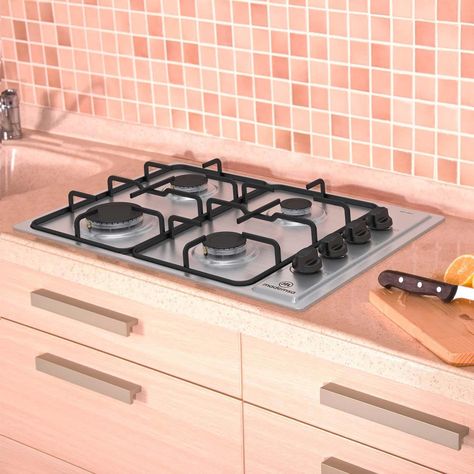 Encimera a gas 4 platos Mademsa mce 435e t inox-7