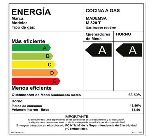 Cocina Mademsa 6 Platos 820 T-5