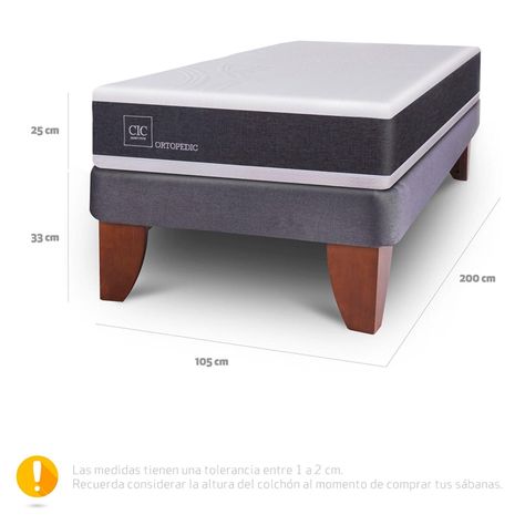 Cama Europea CIC Ortopedic 1,5 Plazas-6