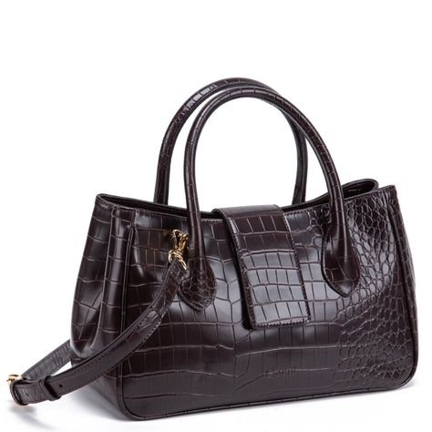 Cartera  Dos Asa Pe  Gacel  Chocolate  Car3215-2
