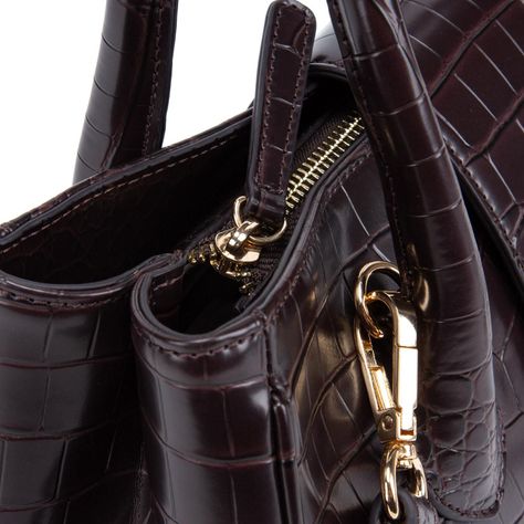 Cartera  Dos Asa Pe  Gacel  Chocolate  Car3215-3