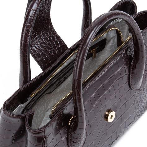Cartera  Dos Asa Pe  Gacel  Chocolate  Car3215-4