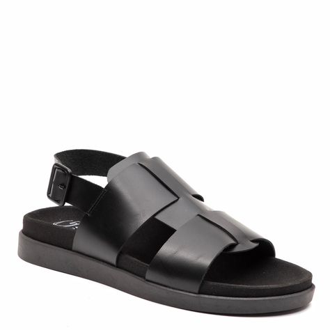 Sandalia Semi Abierta  Berna  Guante  Negro  0035498-1