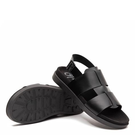 Sandalia Semi Abierta  Berna  Guante  Negro  0035498-2