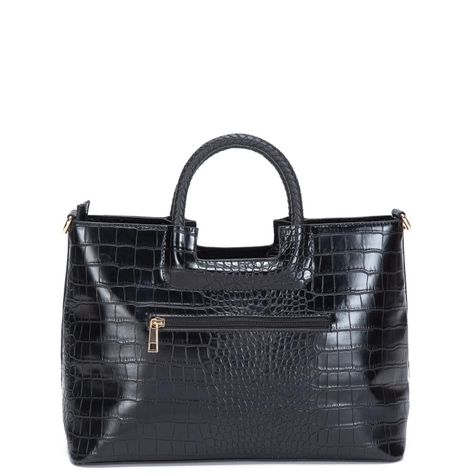 Cartera  Dos Asa Me  Gacel  Negro  Car3200-1