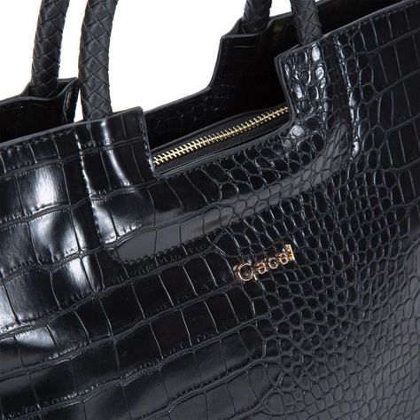 Cartera  Dos Asa Me  Gacel  Negro  Car3200-3