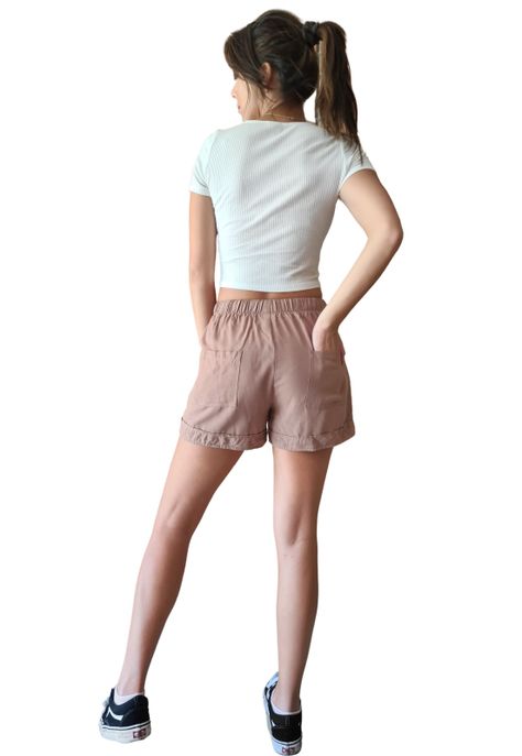 Short Lino MLK Cafe Mujer-3