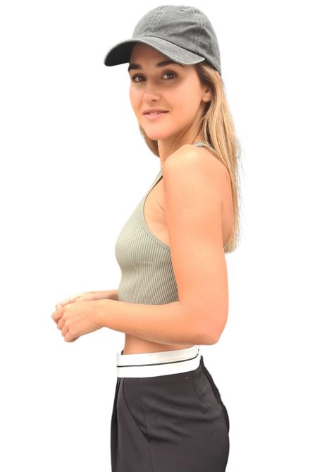 Top Algodón MLK Casual Verde Mujer-2