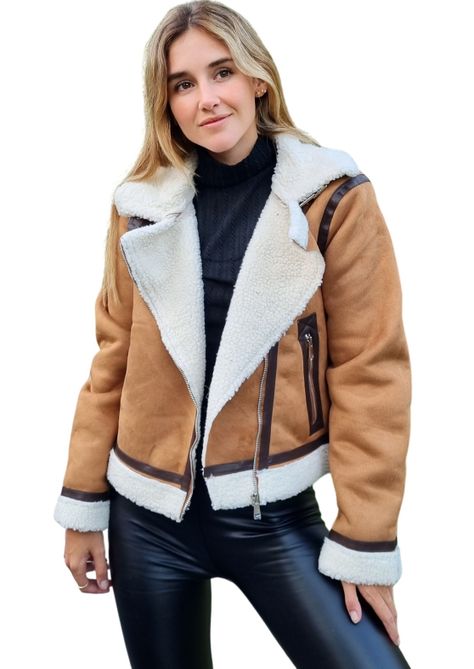 Chaqueta Agamuzada Cafe Casual Mujer MLK-0