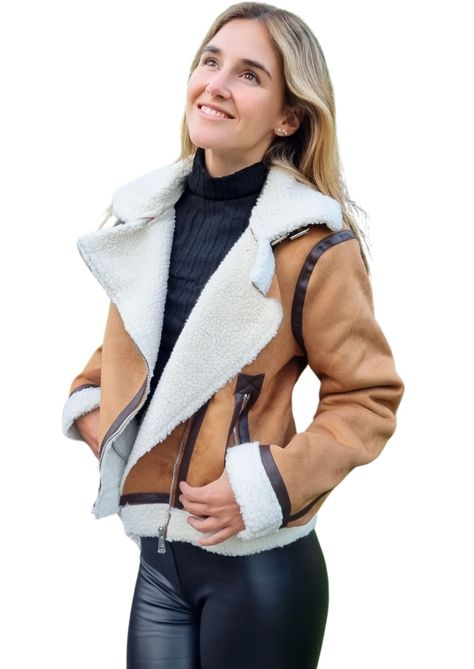Chaqueta Agamuzada Cafe Casual Mujer MLK-1