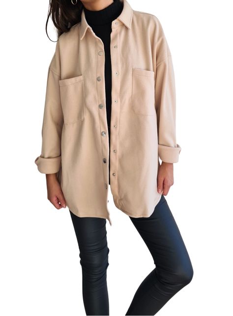 Chaqueta  Oversize MLK  Beige Mujer-0