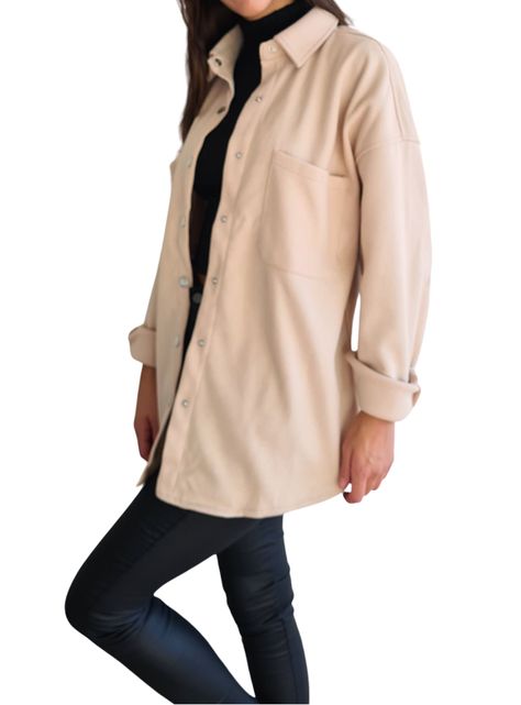 Chaqueta  Oversize MLK  Beige Mujer-2