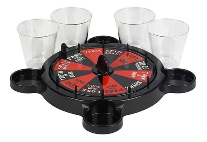 Juego De Mesa Roulette Shots Juego De Bar Chupitos Trago-1