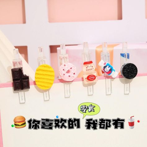 Set 3 Lápices Diseño Dulces Galletas Papitas Kawaii Cute-6