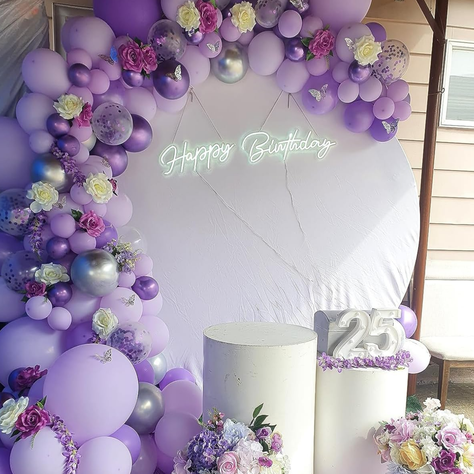 Globos Morado Macaron 50 Unidades Tamaño 25 Cm-6