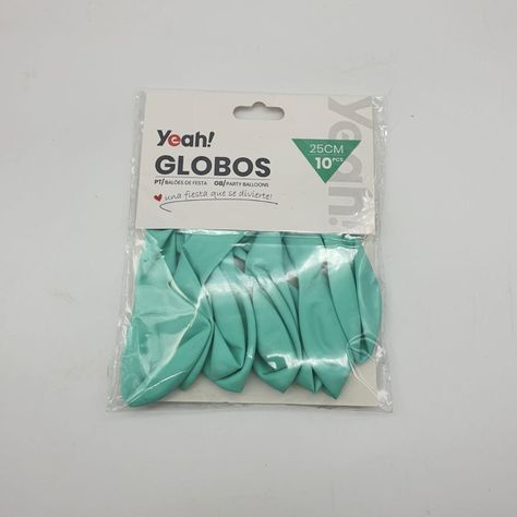 Globos Verde Agua Macaron 10 Unidades Tamaño 25 Cm Fiesta-1