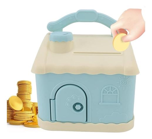Divertida Alcancía Caja Fuerte Para Niños Con Diseño Kawaii-8