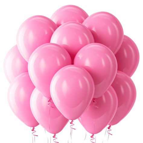 Globos Color Rosado 100 Unidades Tamaño 25 Cm-0