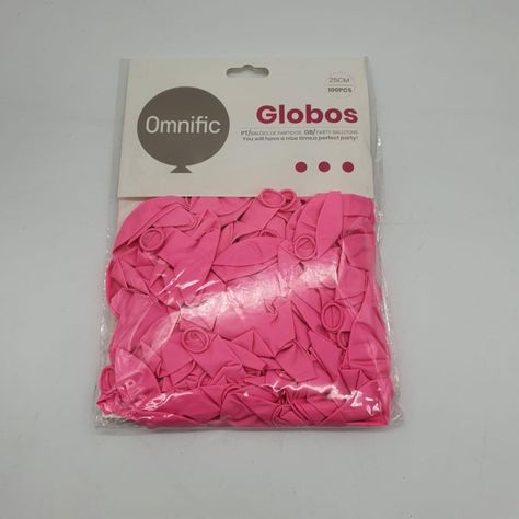Globos Color Rosado 100 Unidades Tamaño 25 Cm-1