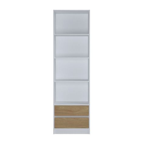 Estante Daloa Hyggesign 53x180x33cm. Color Blanco-1