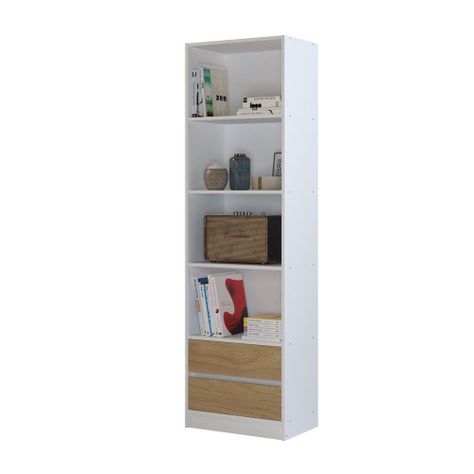 Estante Daloa Hyggesign 53x180x33cm. Color Blanco-3