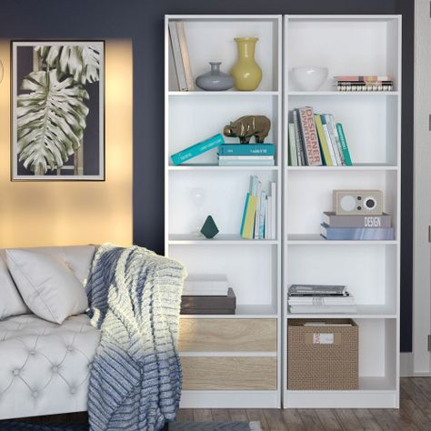 Estante Daloa Hyggesign 53x180x33cm. Color Blanco-6