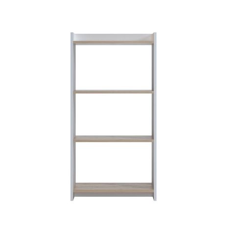 Estante 4 repisas Blanco/ Madera-1