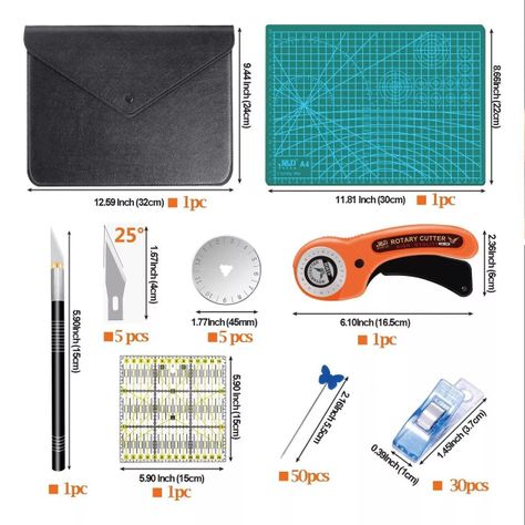 Kit Cortador De Tela Circular Para Ropa Herramienta Costura-5
