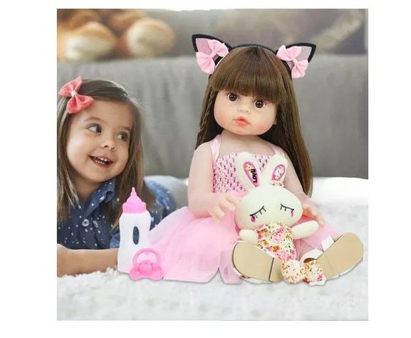 Muñeca Reborn Bebé Realista De Silicona Lavable 55cm-2