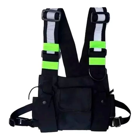 Bolsa Táctica De Pecho Chaleco Ajustable Funcional-0