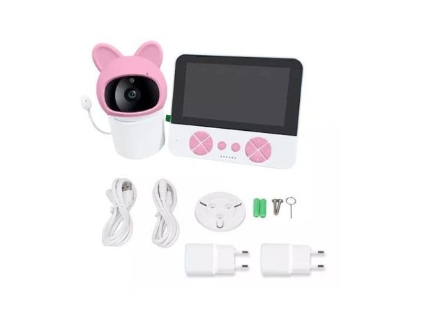 Cámara Monitor Vigilancia Nocturna Para Bebes Con Micrófono-7