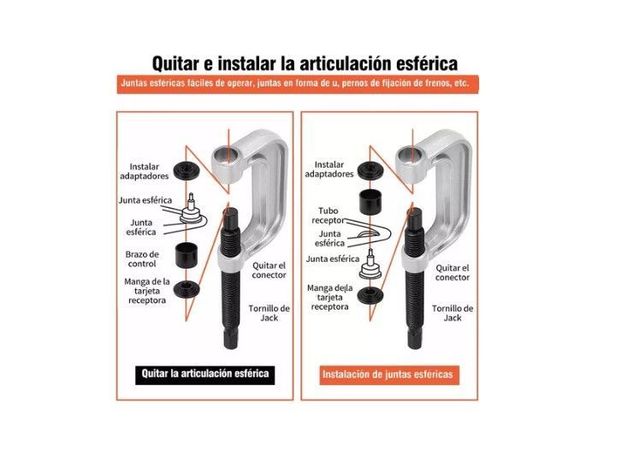 Kit De Prensa Extractor De Rótula 21pcs P/quitar E Instalar-5